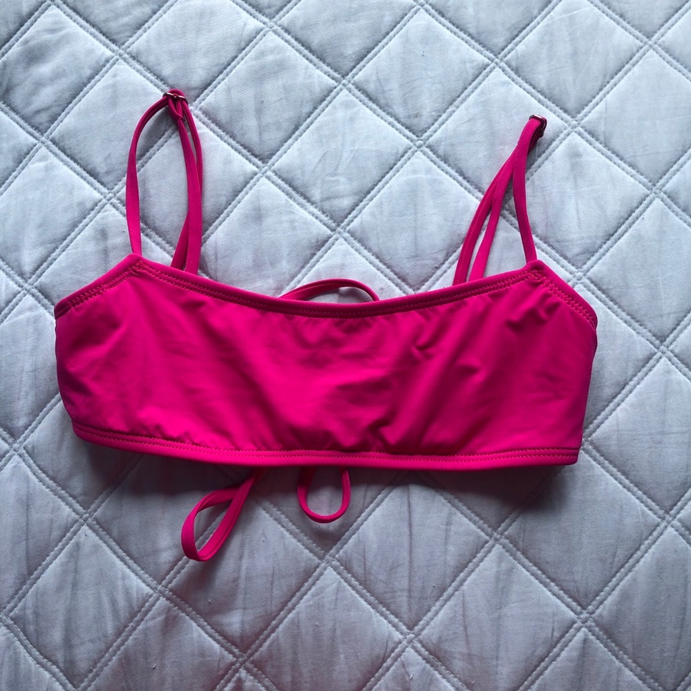 Tillys Hot pink bikini top